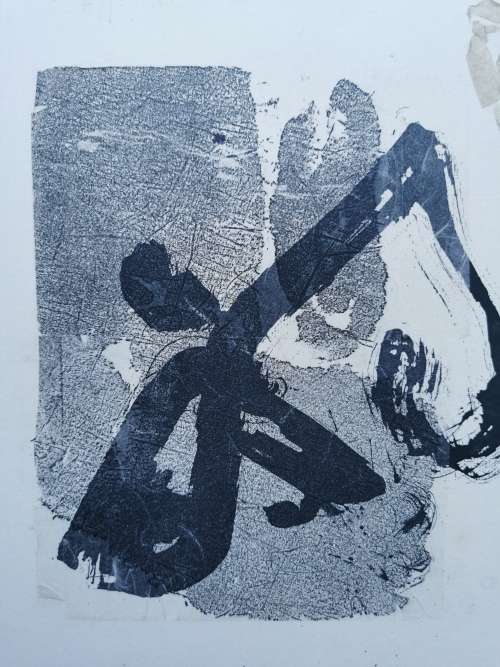 WONDERFUL !! CYNTHIA VILLET (1934 - 2018) SA 20th CENTURY OIL and INK ON PAPER - AUTHENTICATED