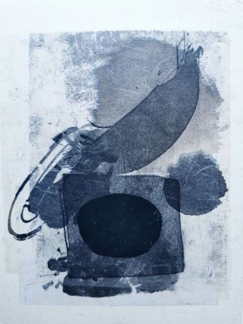 WONDERFUL !! CYNTHIA VILLET (1934 - 2018) SA 20th CENTURY OIL and INK ON PAPER - AUTHENTICATED
