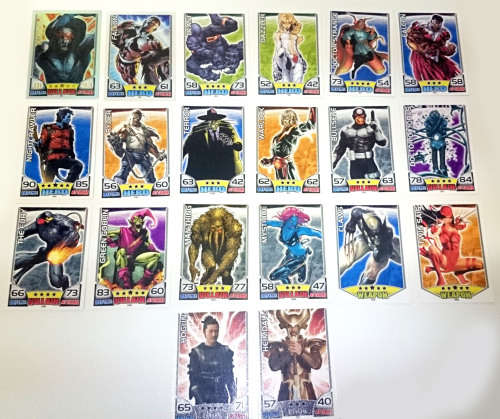 Batch of 2011 Marvel HERO ATTAX cards