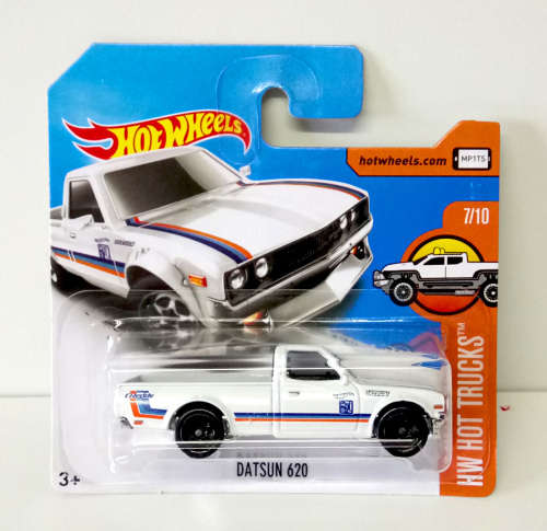 2017 Hot Wheels Datsun 620 bakkie - white