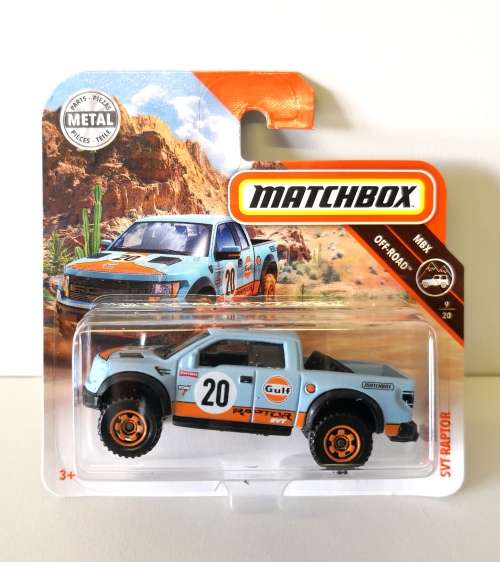 2018 Matchbox '10 Ford F-150 SVT Raptor (GULF)