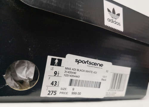 Adidas NBA Edition "Brooklyn Nets" ADI-EASE - SIZE 9
