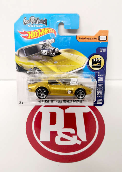 2017 Hot Wheels '68 Corvette Gas Monkey Garage