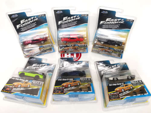 JADA Fast and Furious `Build-a-Car` Set 1 (6 cars)
