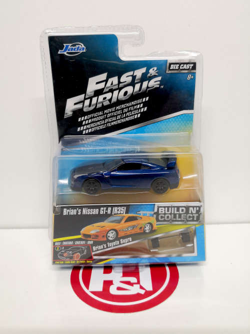 JADA Fast and Furious `Build-a-Car` Set 1 (6 cars)