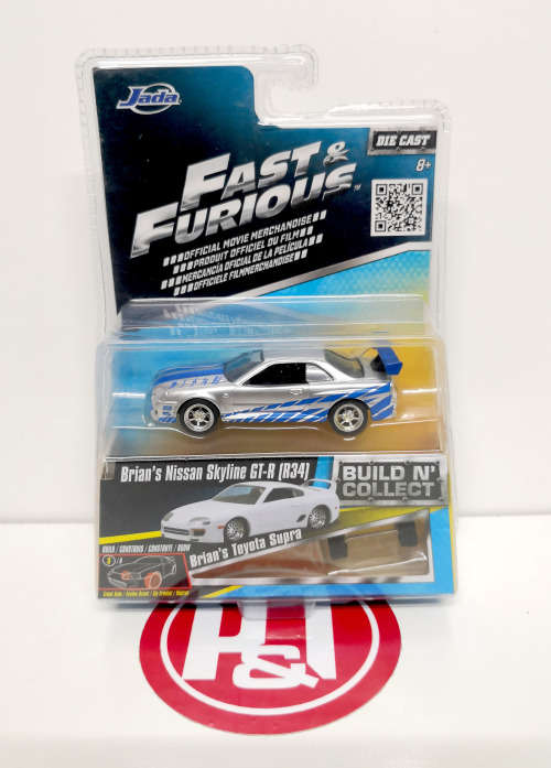 JADA Fast and Furious `Build-a-Car` Set 2 (6 cars)