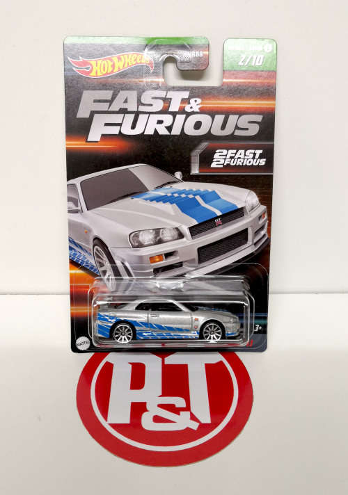 Hot Wheels `Fast and Furious` Nissan Skyline GT-R (BNR34)