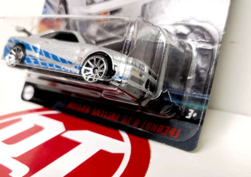 Hot Wheels `Fast and Furious` Nissan Skyline GT-R (BNR34) - CRACKED BLISTER