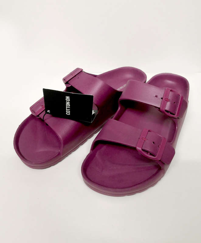 BRAND NEW Men`s Cotton On Eva Double Buckle Sandle - UK9