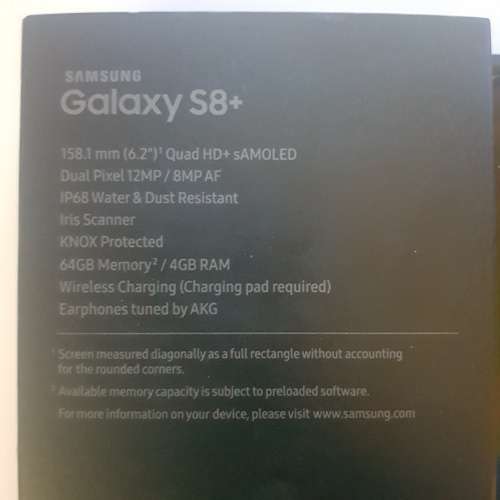 Samsung Galaxy S8+ 64GB/12mp