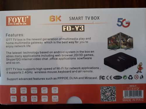 MXq Pro 6K TV Box Android 10.0 Black 4GB RAM+32GB ROM