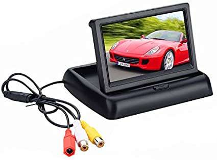Foldable 4.3 Inch Anti-Glare Color LCD TFT Rear View Monitor Display Screen