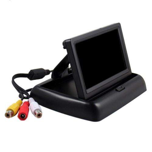 Foldable 4.3 Inch Anti-Glare Color LCD TFT Rear View Monitor Display Screen