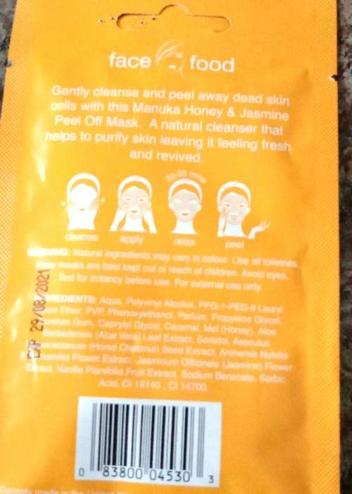 Manuka Honey & Jasmine PEEL OFF Mask