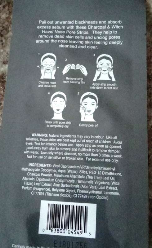 Charcoal & Witch Hazel NOSE PORE STRIPS