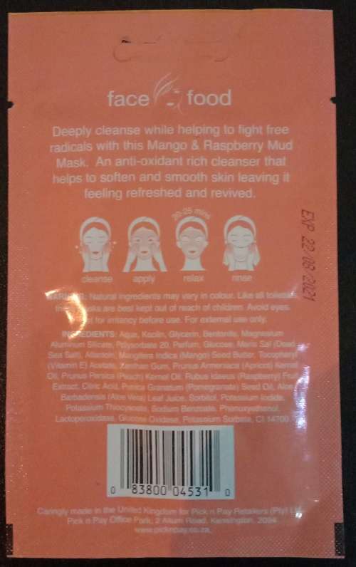Mango & Raspberry MUD Mask