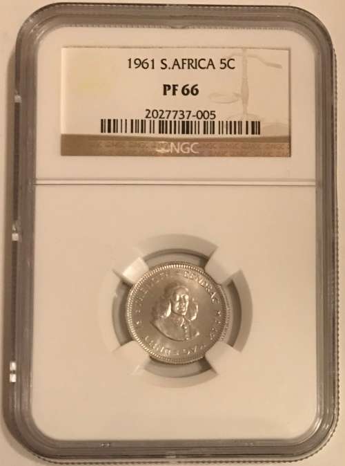South Africa 1961 5c Five Cent High Grade