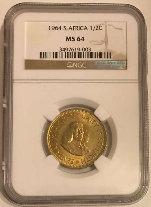 South Africa 1964 1/2c Half Cent High Grade