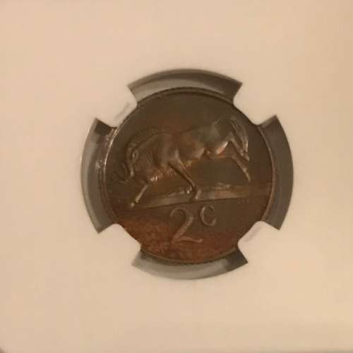 South Africa 1974 2c Two Cent High Grade Proof