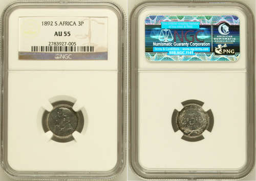 South Africa 1892 3 Pence Paul Kruger pre Boer War ZAR