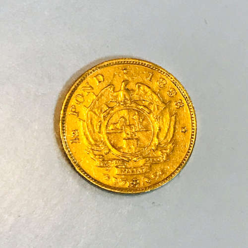 South Africa 1893 Half Pond Paul Kruger pre Boer War ZAR