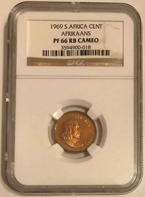 South Africa 1969 1c Cent High Grade Proof