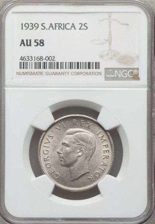 South Africa 1939 2 shilling florin extremely rare