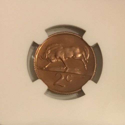 South Africa 1971 2c Two Cent High Grade Proof