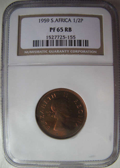 1959 South Africa 1/2 Penny Proof