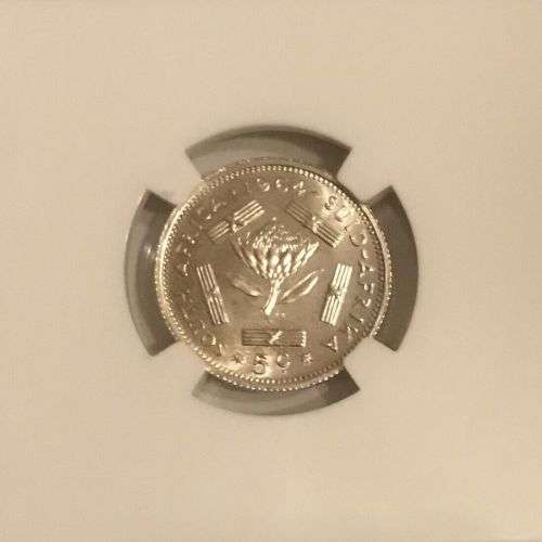 South Africa 1964 5c Five Cent High Grade Proof