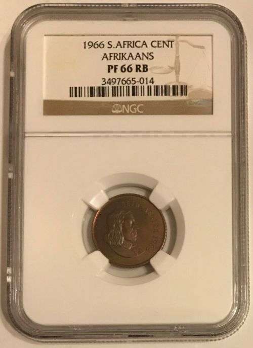 South Africa 1966 1c Cent High Grade Proof