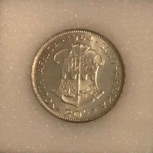 South Africa 1964 20c Twenty Cent High Grade Proof
