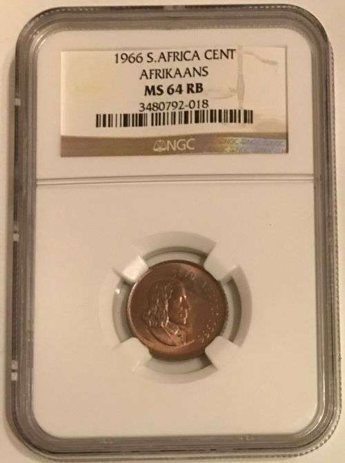 South Africa 1966 1c Cent High Grade Proof