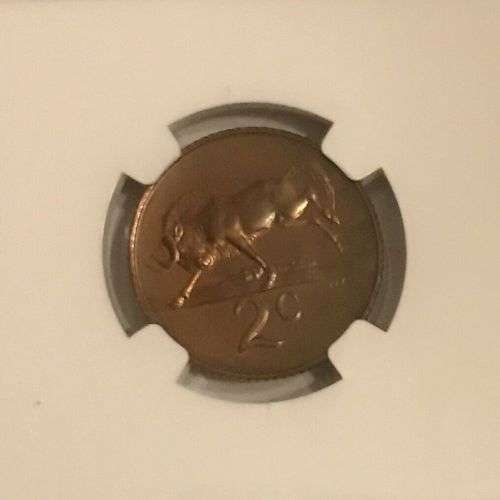 South Africa 1966 2c Two Cent High Grade Proof
