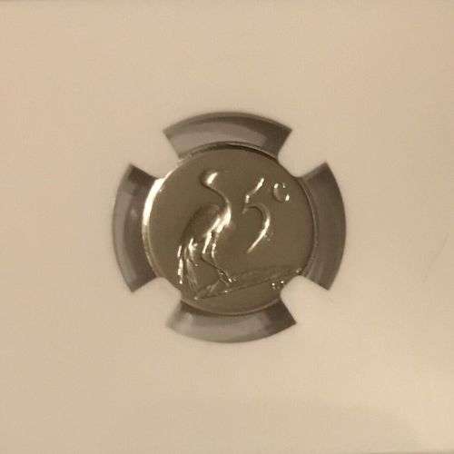 South Africa 1977 5c Five Cent High Grade Proof