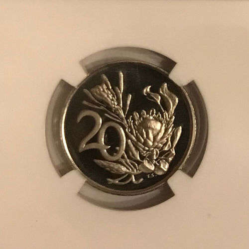 South Africa 1974 20c Ten Cent High Grade Proof
