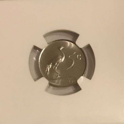 South Africa 1966 5c Five Cent High Grade Proof