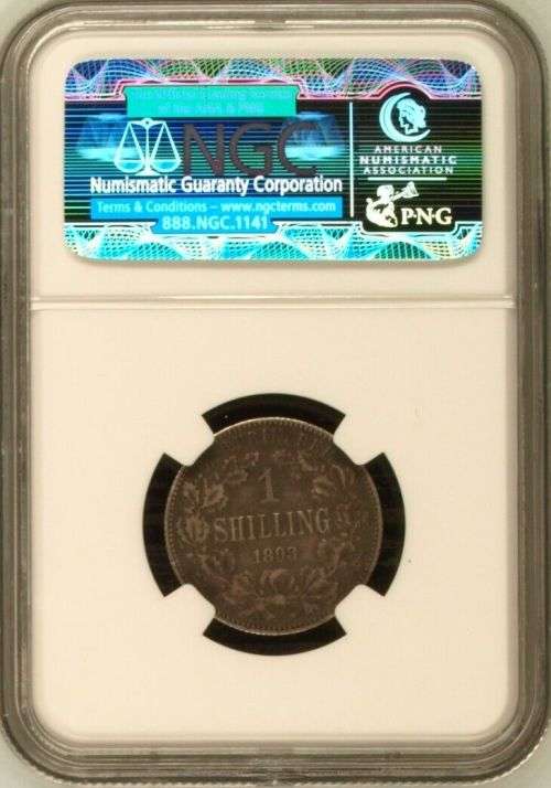 South Africa 1893 1 Shilling Paul Kruger pre Boer War ZAR