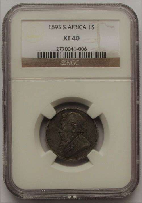 South Africa 1893 1 Shilling Paul Kruger pre Boer War ZAR