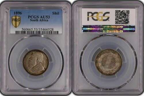 South Africa 1896 1 Shilling Paul Kruger pre Boer War ZAR