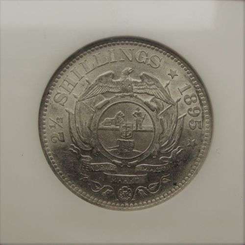 1895 2.5 Shilling Paul Kruger pre Boer War ZAR