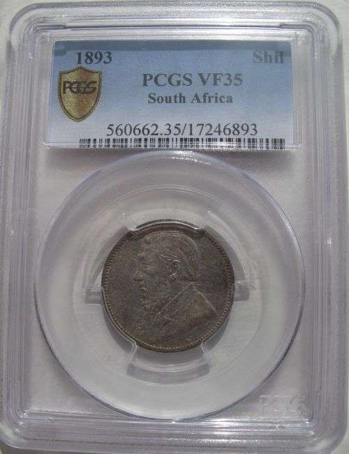 South Africa 1893 1 Shilling Paul Kruger pre Boer War ZAR