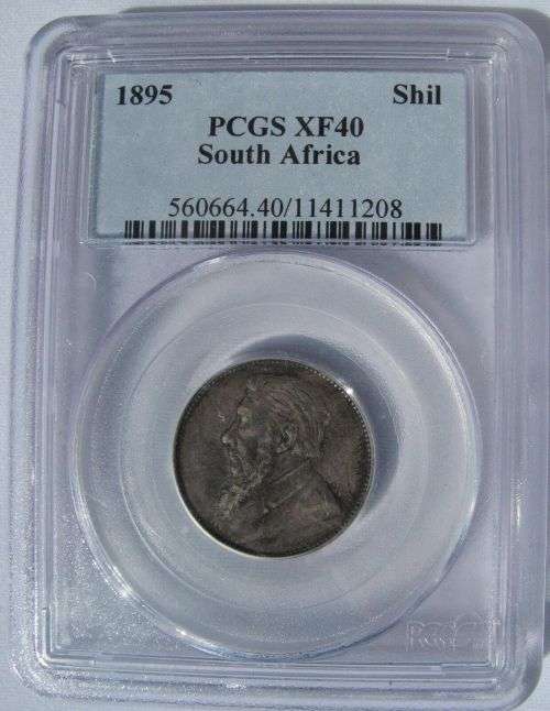 South Africa 1895 1 Shilling Paul Kruger pre Boer War ZAR