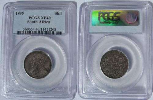 South Africa 1895 1 Shilling Paul Kruger pre Boer War ZAR
