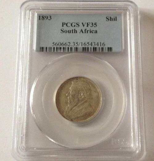 South Africa 1893 1 Shilling Paul Kruger pre Boer War ZAR