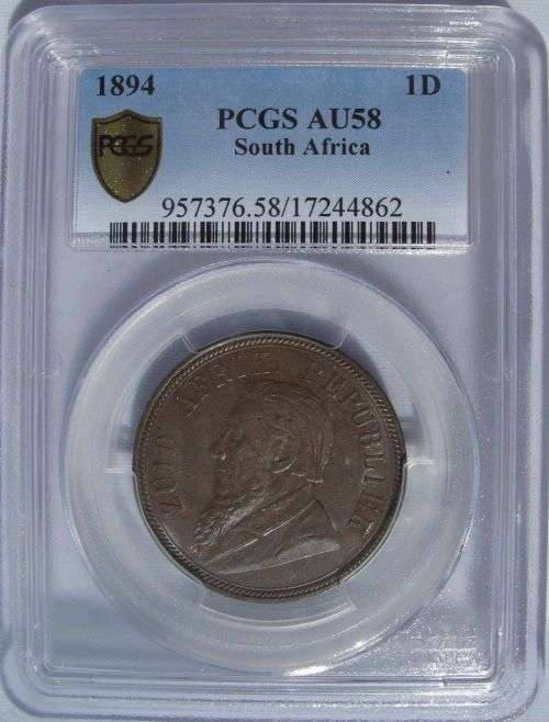1894 Penny Paul Kruger pre Boer War ZAR