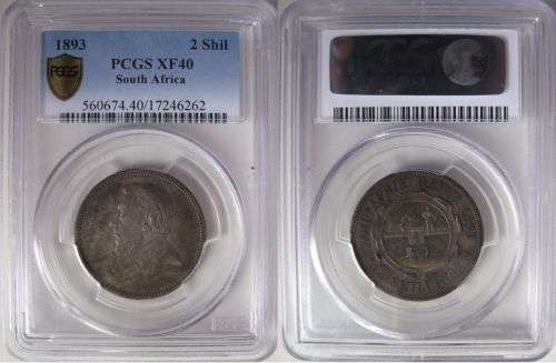 South Africa 1893 2 Shilling Paul Kruger pre Boer War ZAR