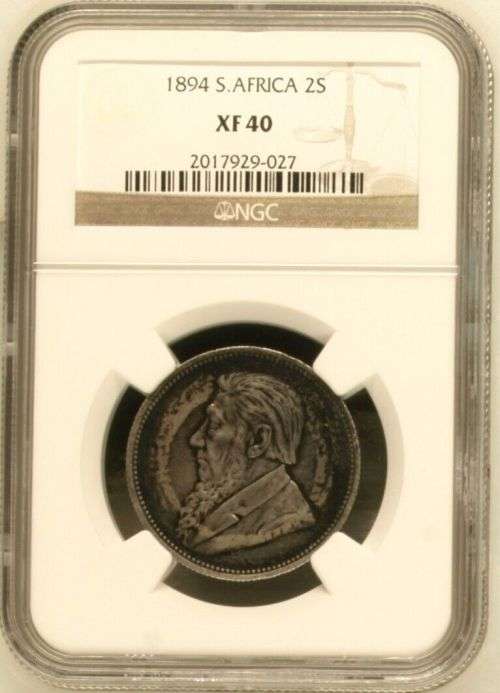 South Africa 1894 2 Shilling Paul Kruger pre Boer War ZAR