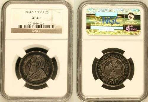 South Africa 1894 2 Shilling Paul Kruger pre Boer War ZAR
