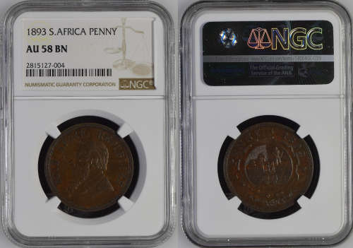 1893 Penny Paul Kruger pre Boer War ZAR